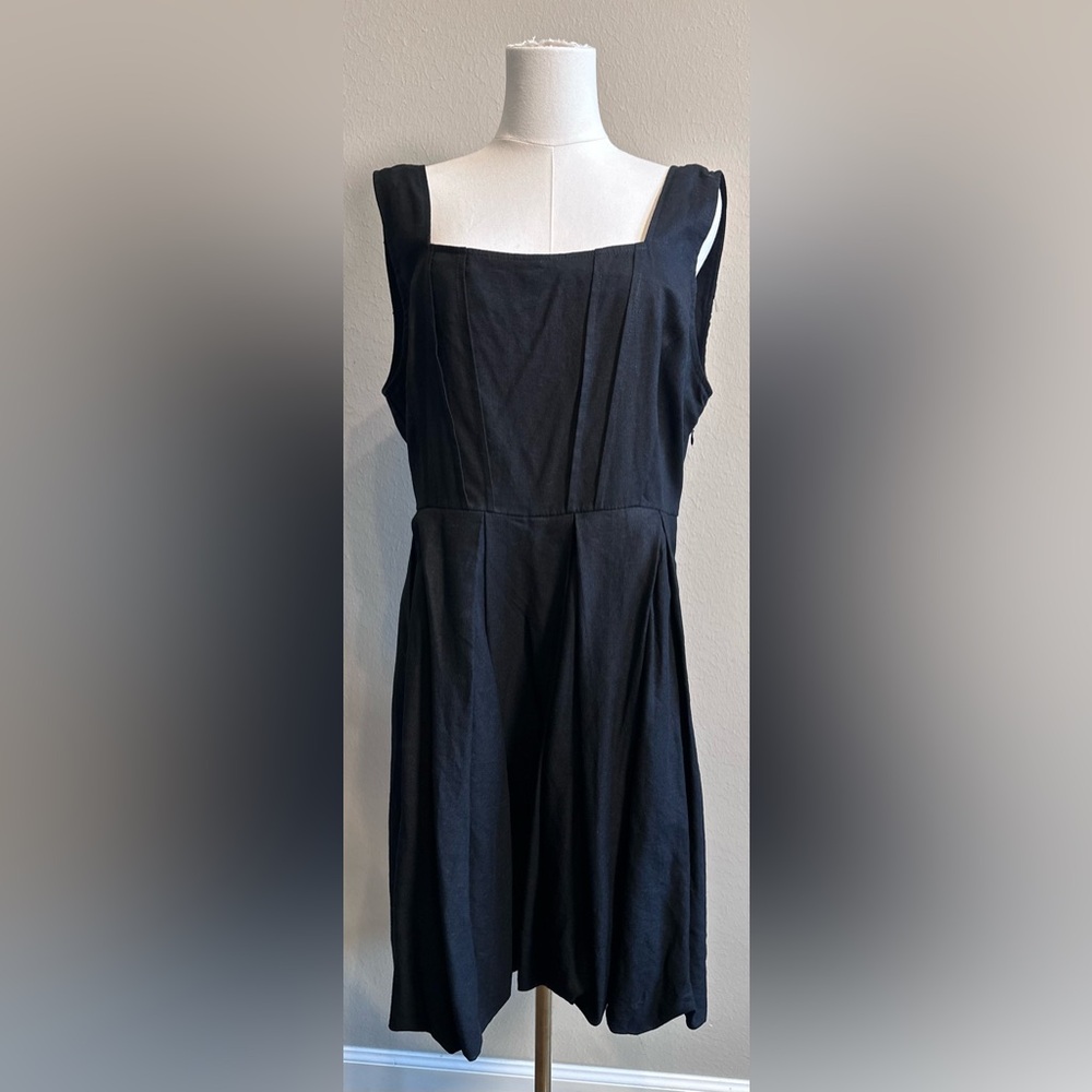 CYNTHIA ROWLEY Linen Bubble Hem Dress NWT